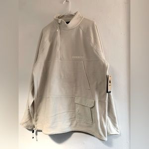 Burton Off-White Breaker Fleece Jacket - Size XL - NWT New With Tags